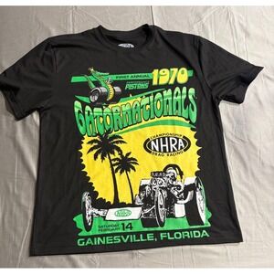 NHRA Gatornationals 1970 First Annual Drag Racing Graphic T-Shirt Mens Medium